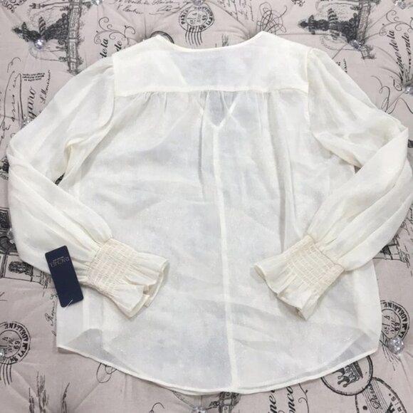 Rachel Rachel Roy Lulu V-Neck Shirred-Cuff Blouse - Picture 7 of 10